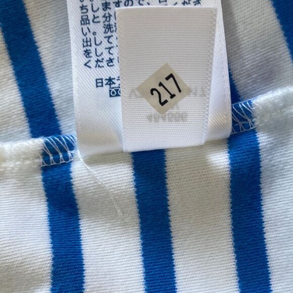 LANDS END Tank Top Nautical Cotton Blue White Stripes Womens Plus Size XL - Picture 10 of 11